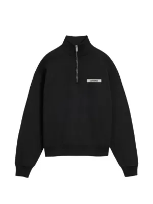 Jacquemus grosgrain quarter-zip sweatshirt