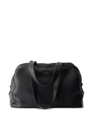 Prada leather duffel bag