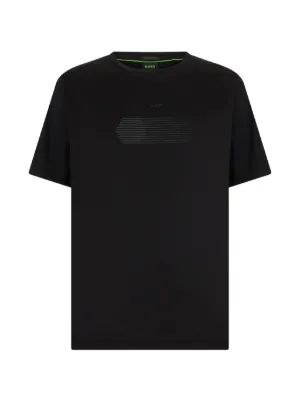 BOSS embossed-logo T-shirt