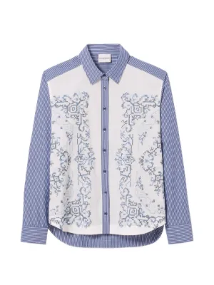 Claudie Pierlot striped cotton shirt