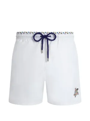 Vilebrequin turtle-embroidery drawstring swim shorts
