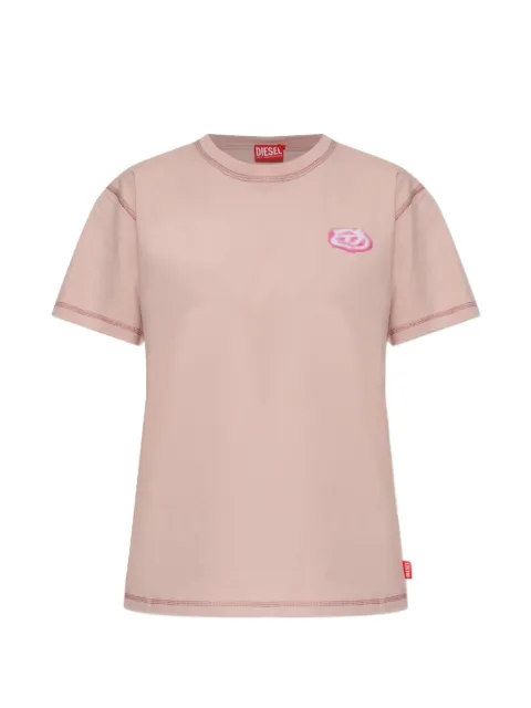 Diesel T-Normy topstitch logo T-shirt