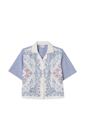 Claudie Pierlot stripe-pattern cotton shirt