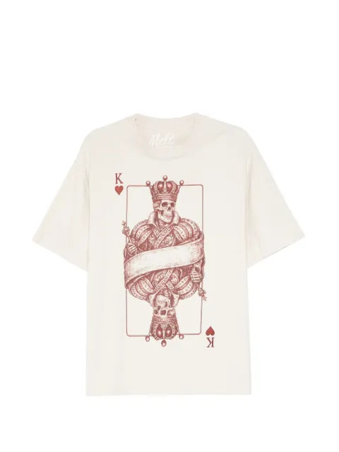 Melt poker-print T-shirt