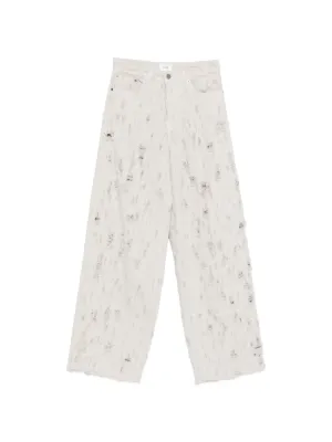 Haikure Bethany distressed wide-leg jeans