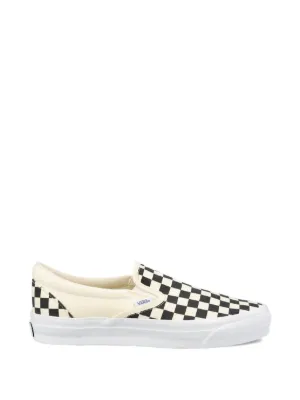 Vans Tennis Premium 98 checkerboard-print slip-on sneakers