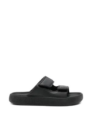 VEJA Etna bold leather full black slides 