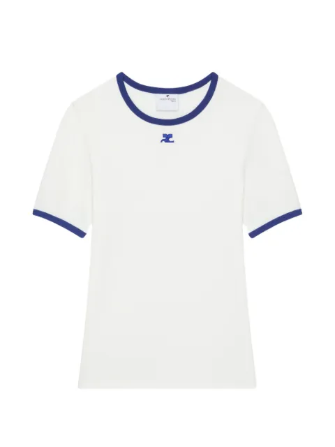 Courrèges logo-embroidered T-shirt