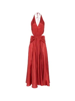 ZIMMERMANN Indra plunge-neckline cut-out maxi dress
