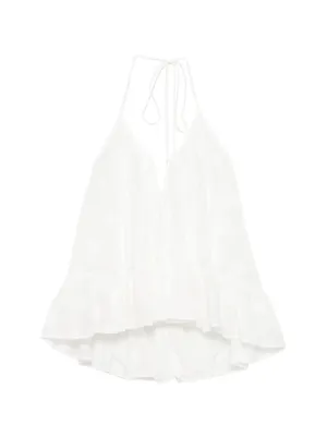 ZIMMERMANN Solstice polka-dot ruffled blouse