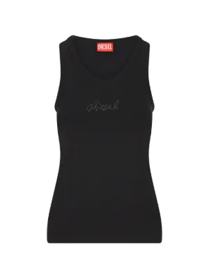 Diesel crystal-embellishment tank top