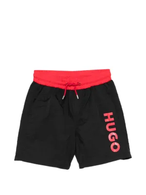 HUGO KIDS drawstring swim shorts