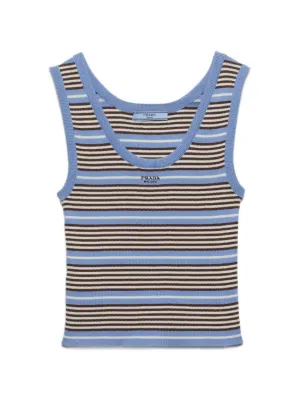 Prada cotton knit tank top