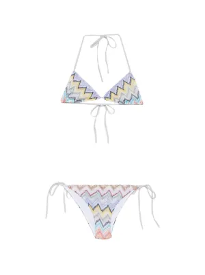 Missoni zigzag-knit triangle bikini