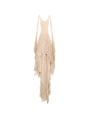 Blumarine ruffled maxi dress