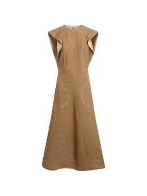Moschino  linen and straw dress