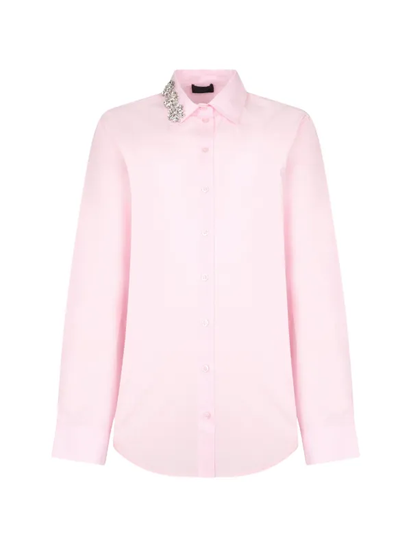 LIU JO shirt with bejewelled embroidery
