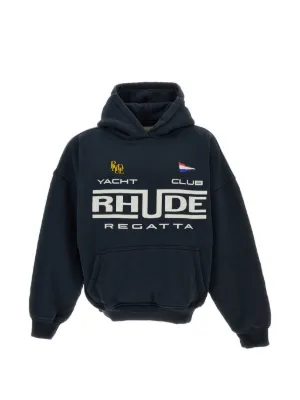 RHUDE Regatta Club logo-print hoodie