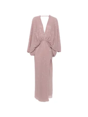 L'ID&Eacute;E Paradiso sequin-embellished maxi dress
