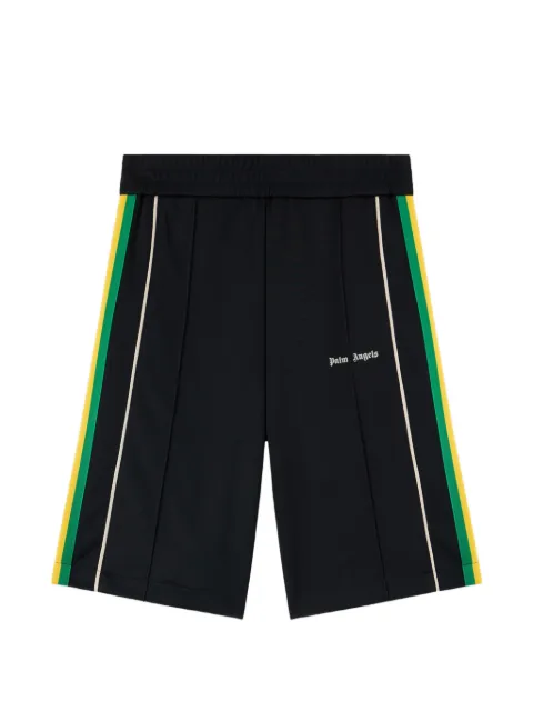 Palm Angels logo striped shorts