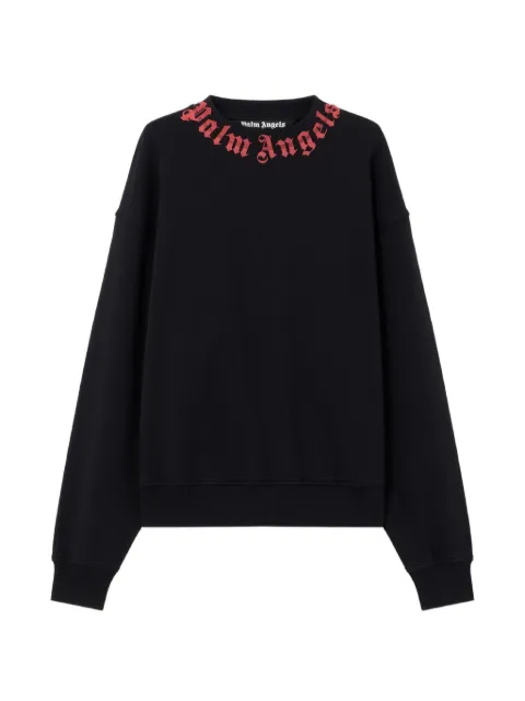 Palm Angels neck logo sweatshirt