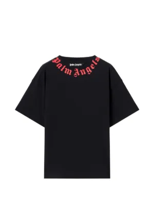 Palm Angels logo neck T-shirt