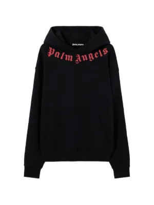 Palm Angels neck-logo hoodie