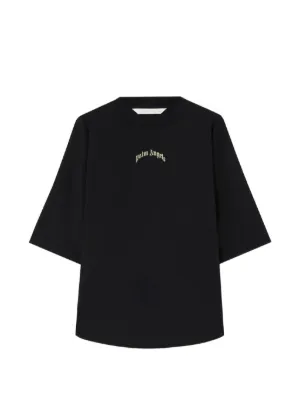 Palm Angels curved-logo crew-neck T-shirt