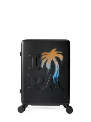 Palm Angels logo-embossed PA palm tree trolley luggage