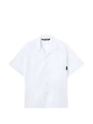 Palm Angels logo bowling shirt