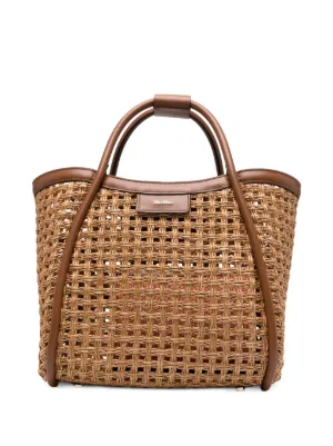 Max Mara woven tote bag