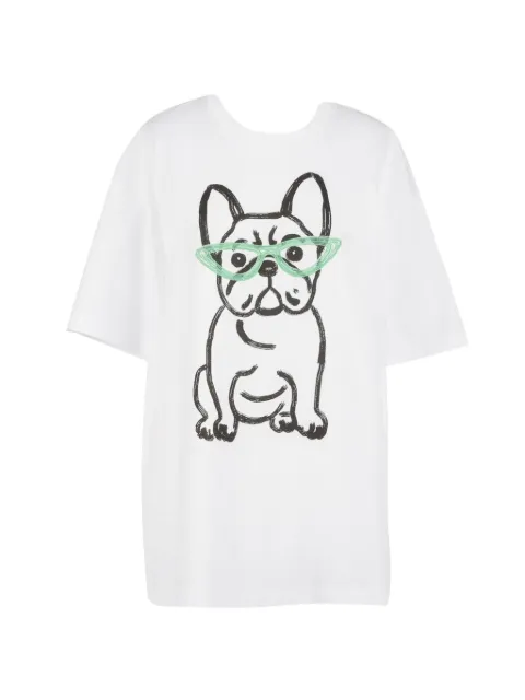 TWINSET MYFO oversize T-shirt with print and embroidery