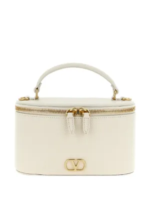 Valentino Garavani VLogo signature mini vanity bag in grainy calfskin
