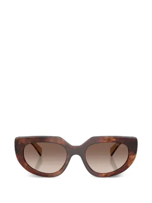 Prada Eyewear tortoiseshell-effect geometric-frame sunglasses