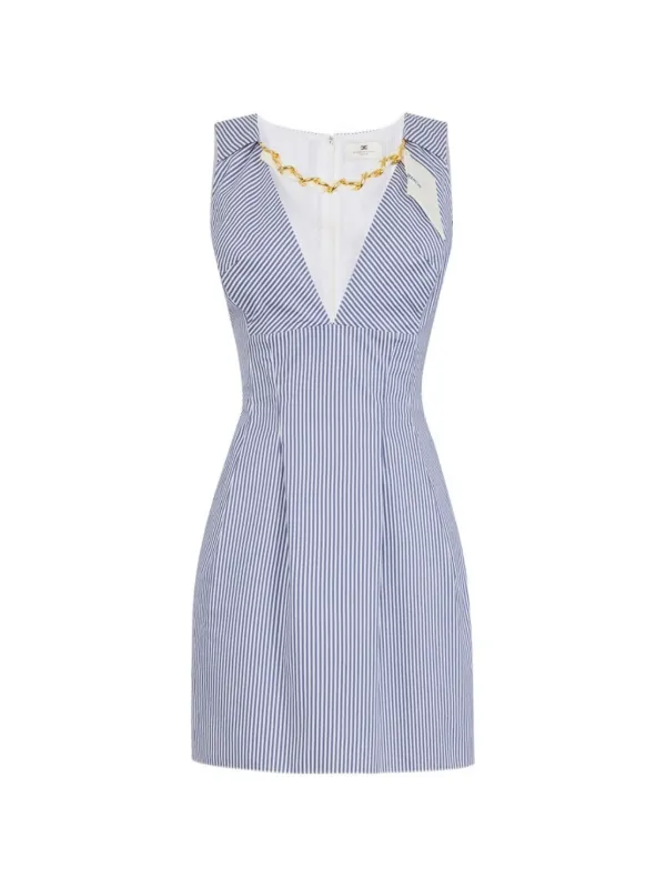 Elisabetta Franchi mini dress with jewel scarf