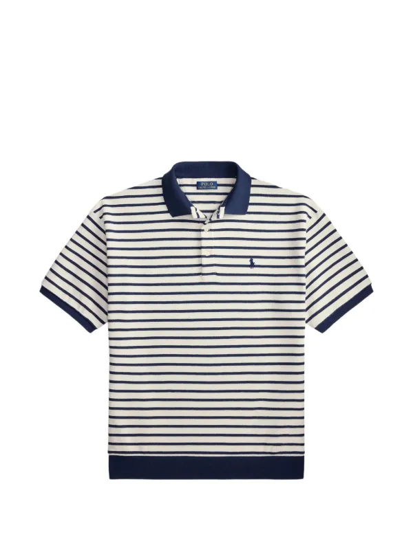 Polo Ralph Lauren relaxed fit striped textured polo shirt