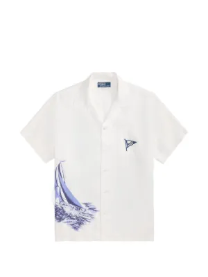 Polo Ralph Lauren classic fit nautical linen camp shirt