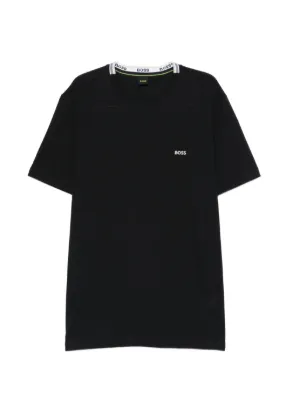 BOSS embroidered-logo T-shirt in cotton piqué