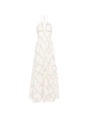 TWINSET floral halterneck maxi dress