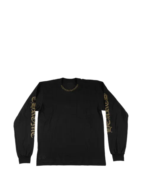 Chrome Hearts logo-print long-sleeve T-shirt