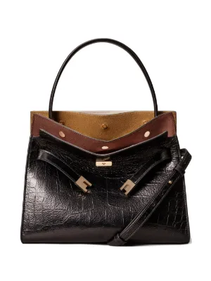 Tory Burch small Lee Radziwill embossed double bag