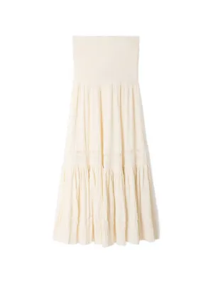 SANDRO ruffled long skirt