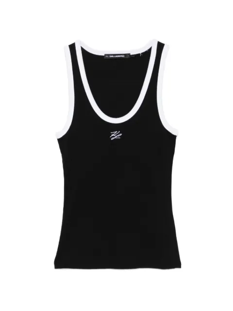 Karl Lagerfeld Autograph Logo tank top