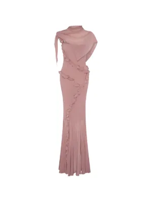 Paris Georgia ruffled maxi dress