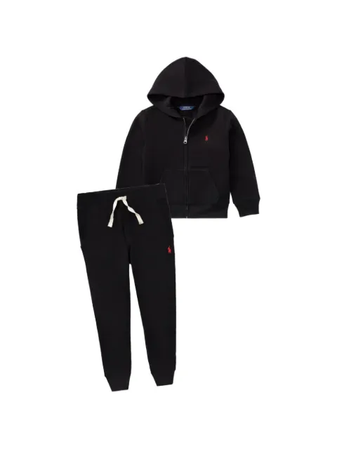 POLO RALPH LAUREN KIDS logo-detail fleece cotton track pants