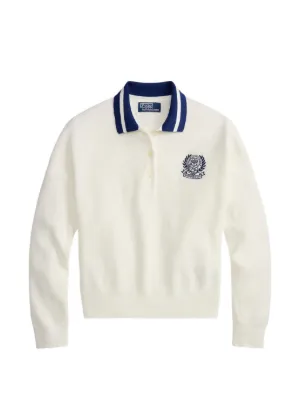 Polo Ralph Lauren Wimbledon waffle-knit embroidered sweater