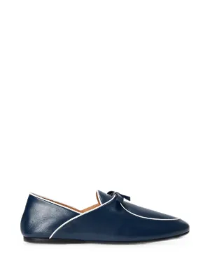 Polo Ralph Lauren bow-detail piped loafers