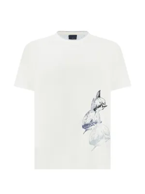 Paul & Shark shark-print cotton jersey T-shirt