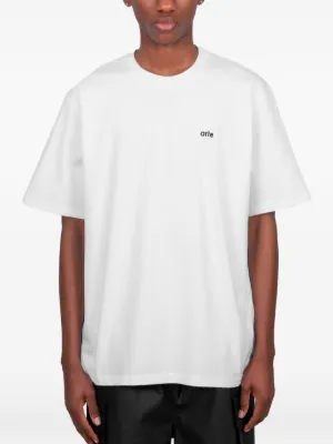 Arte Antwerp graphic-print logo-embroidered T-shirt