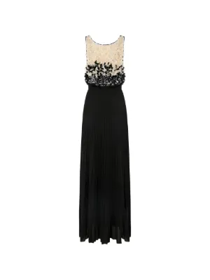 Elisabetta Franchi Red Carpet tulle and lurex jersey dress